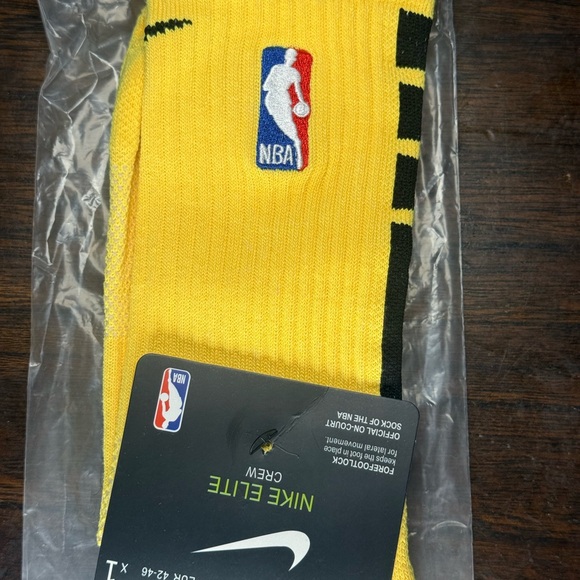 Nike Other - Nike Elite Crew NBA Yellow Socks